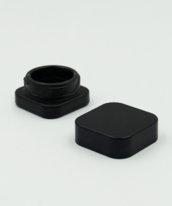 Bote 5ml cuadrado negro
